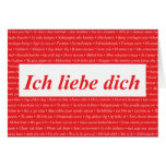 I Liebe Sie (Deutscher) kundengerecht karten