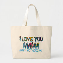 I Liebe Sie Mutter Shirts Leinentaschen