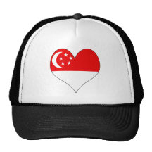 I Liebe Singapur Retromützen