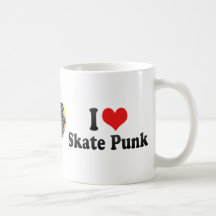 I Liebe-Skate-Punk Tee Tasse