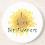 I Liebe-Sonnenblumen Bierdeckel