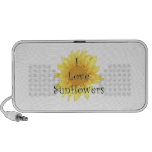 I Liebe-Sonnenblumen Notebook Lautsprecher