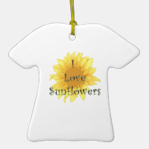 I Liebe-Sonnenblumen Ornamente