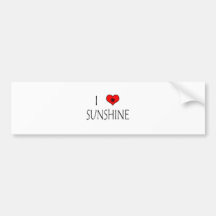I Liebe-Sonnenschein Autosticker