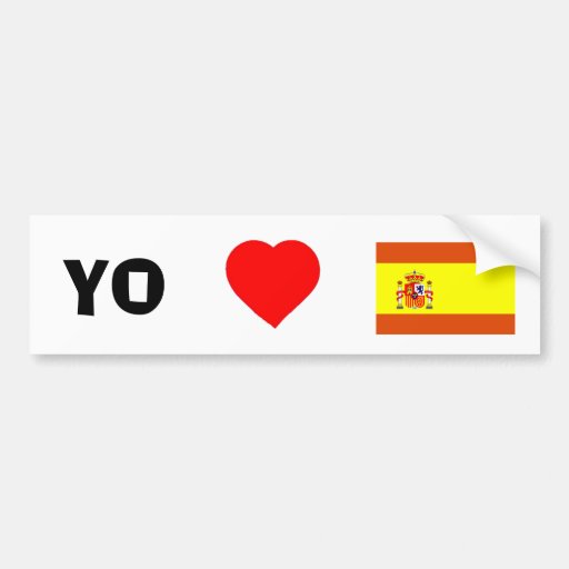 I Liebe Spanien Auto Sticker