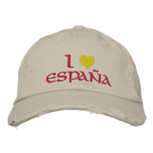 I Liebe Spanien Baseballkappe