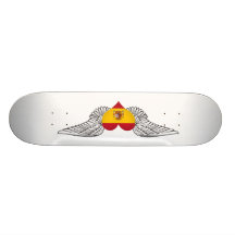 I Liebe Spanien - Flügel Skateboard Deck