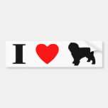 I Liebe-spanischer Wasser-Hundestoßaufkleber Autosticker