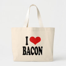 I Liebe-Speck Leinentaschen