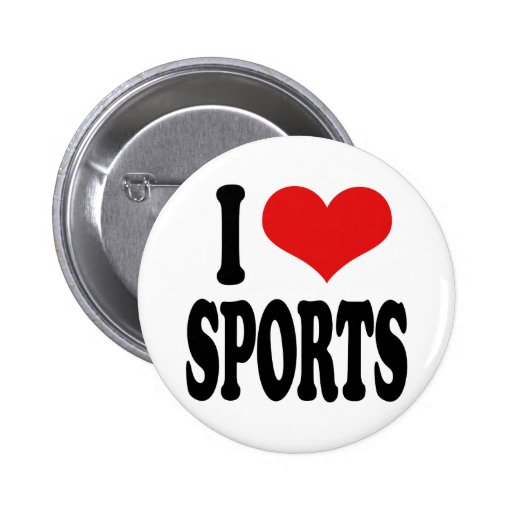 I Liebe-Sport Anstecknadel
