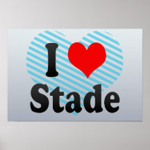 I Liebe Stade, Deutschland. Ich Liebe Stade, Deuts Plakatdrucke