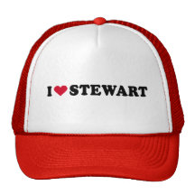 I LIEBE STEWART BASEBALLKAPPEN