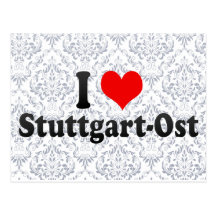 I Liebe Stuttgart-Ost, Deutschland Postkarte
