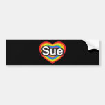 I Liebe Sue. Liebe I Sie Sue. Herz Autosticker