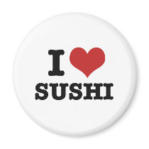 I Liebe-Sushi magnete