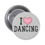 I Liebe-Tanzen Anstecknadelbutton