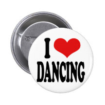 I Liebe-Tanzen Anstecknadelbutton