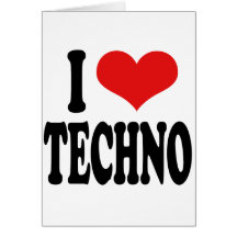 I Liebe Techno Karte