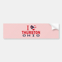 I Liebe Thurston, Ohio Auto Aufkleber