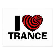 I Liebe-Trance Postkarten