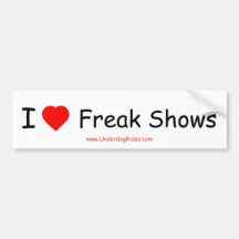 I Liebe-ungewöhnliche Shows Autosticker