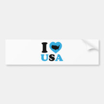 I Liebe USA Autosticker