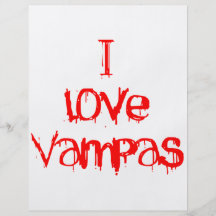 I Liebe Vampas Flyerdesign