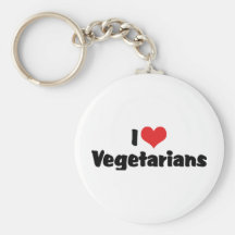 I Liebe-Vegetarier Keychain Schlüsselanhänger