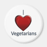 I Liebe-Vegetarier Kühlschrankmagnet