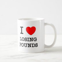 I Liebe-verlierende Pfund Kaffeehaferl