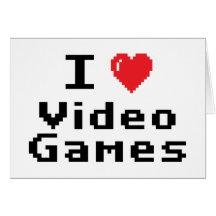I Liebe-Videospiele Grußkarten