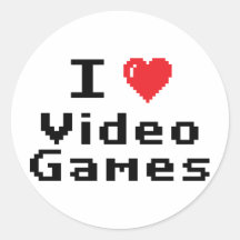 I Liebe-Videospiele Sticker