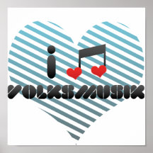 I Liebe Volksmusik Plakat