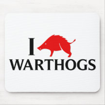 I Liebe Warthogs Mousepad