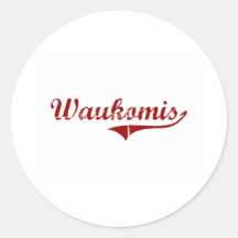 I Liebe Waukomis Oklahoma Aufkleber