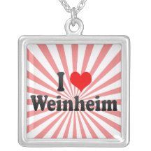 I Liebe Weinheim, Deutschland Halsketten