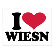 I Liebe Wiesn Oktoberfest Postkarten