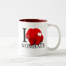I Liebe Wombats Becher Tassen