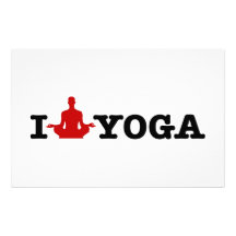 I Liebe-Yoga Bedrucktes Büropapier