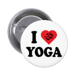 I Liebe-Yoga-Geschenk Buttons