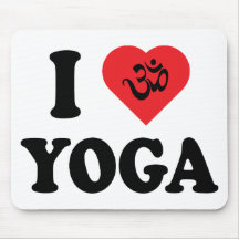 I Liebe-Yoga-Geschenk Mauspads