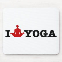 I Liebe-Yoga Mousepads
