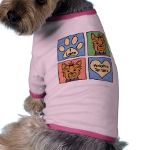 I Liebe-Yorkshire-Terrier Hund T Shirt