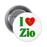 I Liebe Zio (italienischer Onkel) Button
