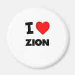 I Liebe Zion Kühlschrankmagnete