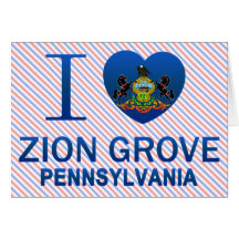 I Liebe Zion Waldung, PA Grußkarte