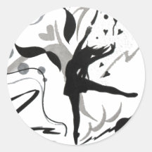 I Liebe zu tanzen Sticker