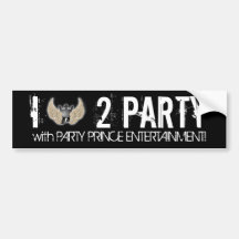 I Liebe zum Party mit Party-Prinzen Entertainment Auto Sticker