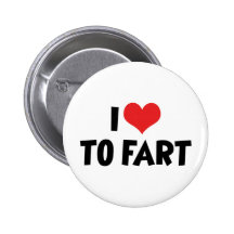 I Liebe zur Furz Anstecknadelbutton
