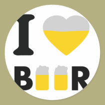 I Liebebier aufkleber